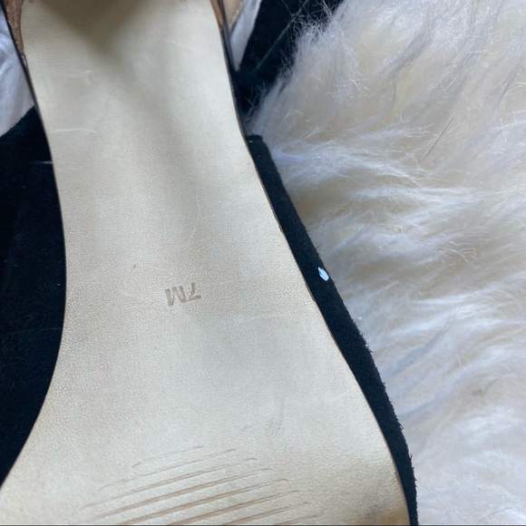 Guess Pumps GW Boardy Stacked Wooden Heel Peep Toe Sandal - Picture 6 of 11